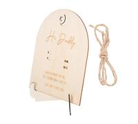 Warmhm Plaque Décorative Souvenir Unique Pour Test De Grossesse Féminin Support En Bois Pour Révélation De Bébé