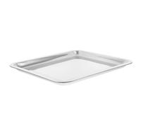 Warmhm Plat à Four Rectangulaire Acier Inoxydable Capacité Résistant pour Cuisson Barbecue et Vapeur Adapté Maison et Usage Extérieur