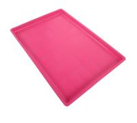 Warmhm Plateau de Cage pour Chien, Bac Plastique Rose à Glisser | Nettoyage Facile, Surface Lisse et Lignes Sobres, pour Petits Animaux et Usage de Jardin ou Refuge