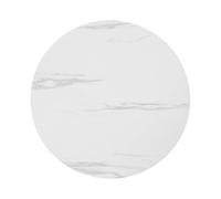 Warmhm Plateau de Table 40cm en Panneau Haute Densité de Remplacement Rond | Blanc, Léger et Facile à Déplacer, Usage Balcon ou Café, Entretien Rapide