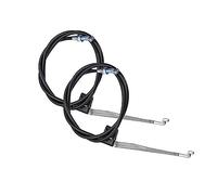 Warmhm Poignée De Déverrouillage Fauteuil Inclinable avec Câble 96 Cm Alliage D'aluminium Noir Solide Compatible Canapé Fauteuil Usage Remplacement Lot De 2