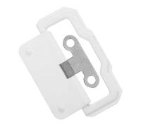 Warmhm Poignée de Rideau avec Accessoires de Levage Crochet en Pvc Blanc Compatible avec Rideaux Plastiques et Portes D'armoire pour Congélateur de Supermarché pour Aliments Frais