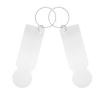 Warmhm Porte-clés en Acier Inoxydable 2pcs u Panier et Jeton pour Chariot de Supermarché, Décoration Pratique et Fonction de Déverrouillage Facile