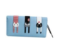 Warmhm Porte Femme Long PU avec Motif Portefeuille Cartoon Zippé Multifonction pour Cartes Billets et Sac de Rangement et Durable