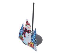 Warmhm Porte-Serviettes de Table Noël Stable et Pratique Distributeur de Papier Essuie-Tout pour Fêtes Support à Serviettes Design Bonhomme de Bleu pour Décoration Intérieure