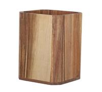 Warmhm Porte Ustensiles Acacia Support Polyvalent pour Baguettes Cuillères et Couverts Facile à Nettoyer Rangement de Comptoir pour Cuisine et Bureau Petit Modèle