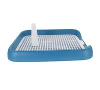 Warmhm Pot pour Chien en Plastique Bleu Antidérapant, Facile à Nettoyer, Toilettes Intérieures pour Chiots et Petits Chiens en Appartement