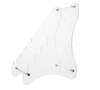 Warmhm Présentoir à Couteaux en Acrylique Transparent 8 Niveaux Étagère de Rangement Base Antidérapante Cuisine et Magasin Support Multifonction pour Couteaux de Collection et Usage