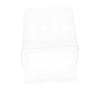 Warmhm Récipient à Œufs Transparent avec Couvercle Double Compartiment pour Réfrigérateur Tiroir de Cuisine Organisateur Œufs