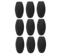 Warmhm Repose-pouce pour saxophone, Lot de 9 coussinets en silicone noir pour sax alto et soprano, support de pouce universel, tailles multiples, pour saxophonistes en performance