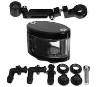 Warmhm Réservoir Huile de Frein Moto Alliage Aluminium Cnc Coupe Liquide de Frein et Embrayage avec Support pour Moto Toutes Marques