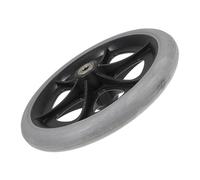 Warmhm Roulette de Rechange Solide 7 Pouces pour Fauteuil Roulant Manuel Roue Pivotante Grise en Pneu Plein Accessoire Silencieux et Solide pour Remplacement Facile Fournitures