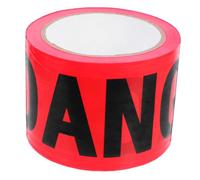 Warmhm Ruban de Sécurité Non Adhésif Ruban Avertisseur Rouge et Noir pour Zones Dangereuses Crime et Chantiers pour Construction Décoration Halloween