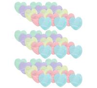 Warmhm Sachets Refermables en PVC Forme Cœur 100 Pcs Multicolores pour Emballage Bijoux, Bonbons et Petites Friandises - Paquet Plastique pour Commerce et Présents