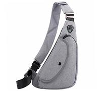 Warmhm Sacoche Bandoulière Homme Ajustable à Eau Sac Besace pour Voyage et Usage avec Sangle Épaisse
