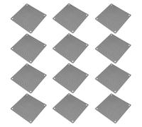 Warmhm Sandales en PVC Noir Couverture Résistante aux Ventilateurs Maille Filtrante pour Ordinateur, Boîtier Résistant aux Ventilateurs, Pack de 12pcs Faciles Femme été Élégantes