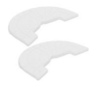 Warmhm Semelles Talon Antidérapantes en Caoutchouc Blanc 4mm D'épaisseur pour Chaussures et Baskets, Protection Renforcée pour Marches en Ville et Course, 1 Paire