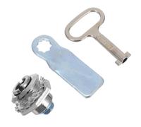 Warmhm Serrure Électrique Boîtier Compteur Alliage Zinc, Verrouillage à Came ompatible Hydrant, pour Armoire Électrique et Poubelle, Kit Serrure, Usage Extérieur Polyvalent