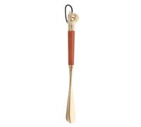 Warmhm Shoe Horn Long Handle Senior Shoe Horn For Adults Durable Beech And Alloy Material Without Bending Animal Head Design