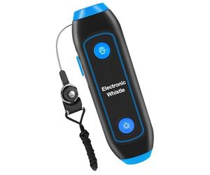 Warmhm Sifflet Électronique Bleu avec Lampe Torche Sos et Lanière | Abs, Composants Électroniques et Aimant, pour Arbitres, Entraînement Canin, Usage Extérieur