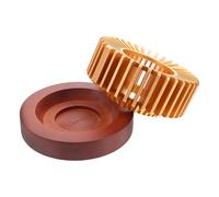 Warmhm Socle Chauffant en Alliage Or pour Théière et Café, Chauffe-café Élégant et Créatif à Bougie, pour Table à Manger ou Bureau