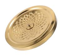 Warmhm Socle Rotatif 360° en Inox Doré 19 CM pour Carafe à Vin, Base Gyroscopique d'Aération Rapide, Support Stable pour Décanteur à Vin, Accessoire la Cuisine et Bar, Présentation