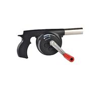 Warmhm Souffleur d'air Manuel pour Barbecue Outil de Camping Grand Modèle Accessoire de Grillade Souffleur d'Incendie à Manivelle Pratique