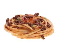 Warmhm Spaghettis Réalistes en Plastique Solide Modèle Alimentaire Factice pour Décoration de Restaurant Maison ou Maison de Poupée Accessoire Réaliste pour Présentoirs et Jeux