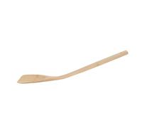Warmhm Spatule Cuisine En Bois Multifonctionnelle 35 Cm Incurvée, Ustensile Cuisine Longue Résistante à Haute Température, Ergonomique Pour Cuisson Quotidienne