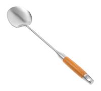 Warmhm Spatule de Wok Inox avec Manche Résistant Chaleur Ustensile Cuisine Antiadhésif pour Sauter et Remuer Louche de Cuisson Ergonomique pour Chefs à
