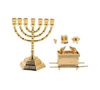 Warmhm Statue Religieuse Juive Sculptée Modèle Ornement Spirituel pour Maison Bureau et Salle de Prière Décoration et