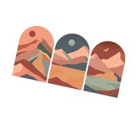 Warmhm Stickers Muraux Montagne Autocollant Mural Auto-adhésif Style Couleur Vive Décoration Chambre Salon et Résistant