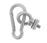 Warmhm Stoppeur Rail Auvent INOX Robuste avec Crochet à Ressort Accessoire Caravane et Camping-Car Crochet de Fixation pour Bateau et Motorhome Résistance Élevée et Compact