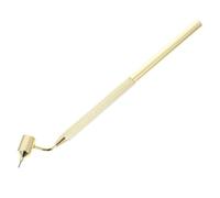 Warmhm Stylo de Peinture Précis à Trait Fin en Aluminium Doré, Facile à Utiliser pour Retouches et Peinture sur Tissu, pour Travaux de Bricolage Décoratif