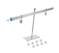 Warmhm Support Alliage Aluminium avec Règle de Levier et Poids pour Balance Mathématique Éducative Kit Dexpérimentation Scientifique Scolaire pour Addition Soustraction et Concepts