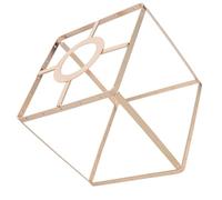 Warmhm Support D’Abat-Jour Carré DIY en Fer Doré Douille E27 Ouverture 42 CM Cadre 11X11 CM pour Lampe de Table et Applique Murale Accessoire D’Éclairage Polyvalent pour Maison et