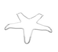 Warmhm Support de Cuisinière à Étoile Acier Inoxydable Accessoire de Cuisine pour Petites Casseroles et Antidérapant pour Usage