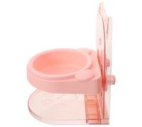 Warmhm Support de Gamelle Surélevé pour Chat et Chien, Plastique Rose | Bol Amovible, Surface Lisse, Gain de Place, Limite les Renversements, Usage Maison pour Chats et Chiens