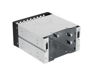 Warmhm Support de Montage pour Disque de Stockage 3 Baies 3,5 Pouces en Alliage D'aluminium, Rack de Disque Ventilé Dissipation Thermique, Accessoire pour Boîtier PC Compatible Disque