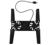 Warmhm Support de Refroidissement pour Ordinateur Portable Gaming Ventilateur USB, Rehausseur Antidérapant Pliable Compatible Ultrabook et PC Bureau, Dissipation Thermique par Air