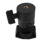 Warmhm Support de Tête de Trépied Rotative à 360° Filetage 1/4 pour Caméra d'action et Anneau Lumineux, Alliage et Plastique, pour Interviews et Live Streaming