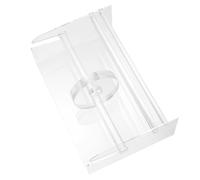 Warmhm Support Distributeur Réglable pour Rouleaux Autocollants Acrylique Transparent avec Compartiments Organisateur de Bureau Compact pour Étiquettes et Stickers
