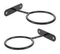 Warmhm Support Mural en Fer Noir pour Batte de Baseball et Softball Lot de 2 Pièces, Design Moderne et Gain de Place pour Salle de Sport ou Domicile