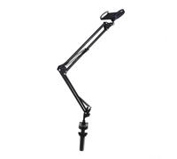 Warmhm Support Téléphone Articulé Rotatif Bras Métallique pour Table Compatible Jusqu à Installation Simple pour Bureau et Domicile