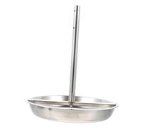 Warmhm Support Vertical Acier Inoxydable pour Rôtir Poulet et Dinde Plateau et Démontable Barbecue Camping