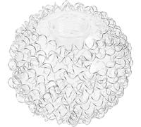 Warmhm Suspension Abat-jour boule en verre 80 mm Fil d'aluminium G9 Abat-jour boule de verre Lustre Suspension Abat-jour de rechange pour applique murale, lampadaire de rue, abat-jour suspendu Boho