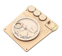 Warmhm Tableau Activités Bois pour Tout-Petits Éducatif DIY Panneau Manuel Sécurisé pour Garçon Fille Développement Motricité Fine Intelligence