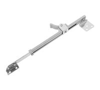 Warmhm Tige de Maintien Télescopique en Alliage D’Aluminium Argenté Loquet de Fenêtre en Acier Réglable Étai Anti-Vent pour Fenêtres à Battants Support Robuste Installation sans Outil