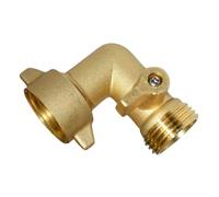 Warmhm Vanne Arrêt Coudée Laiton Ght pour Tuyau Arrosage Résistance Haute Pression Adaptée Jardin Industrie et Irrigation Agricole