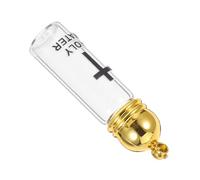 Warmhm Vessel pour Eau Bénite avec Croix Bouteille de Baptême pour Décorations Religieuses et Protection avec Couvercle Acrylique Doré